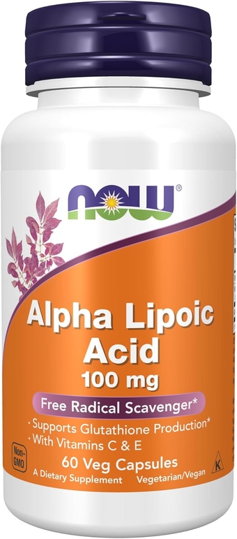 Supplements, Alpha Lipoic Acid 100 mg with Vitamins C & E, Free Radical Scavenger*, 60 Veg Capsules