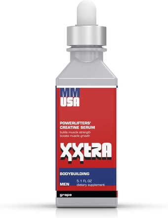 XXTRA Pre-Workout for Bodybuilding, Crossfit, Powerlifting & Sports. Instant Energy, Power, Stamina, Intensity, Strength. Stable, Fast-Absorbing Creatine, Build Lean Muscle Mass. Grape Flavor.
