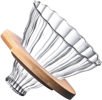 1 Set coffee pot funnel brewing coffee maker coffee maker filter funnel coffee brewer cone coffee filters coffee dripping cup pour over coffee pot kitchen supplies Glass household