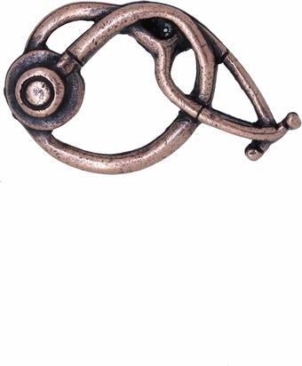 Stethoscope Copper Lapel Pin