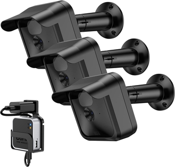 Weatherproof Protective Cover for Blink Outdoor 3 (3th Gen) & Blink XT2/XT, No Affect Night Vision with 360 Degree Adjustable Metal Bracket, with Blink Sync Module Outlet Mount, 3 Pack Black
