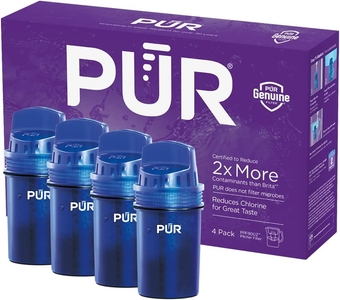 Water Pitcher & Dispenser Replacement Filter (Pack of 2), Genuine  Filter, 2-in-1 Powerful Filtration and Faster Filtration, 8-Month Value, Blue (PPF900Z4)