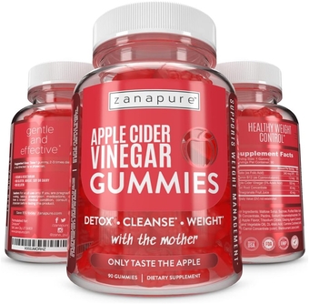 Premium Apple Cider Vinegar Gummies | Advanced Weight Management Support*, Gut Health* & Immune Support* | 100% Pure ACV with The Mother | Beetroot & Pomegranate Juice | 90 Vegan Gummies