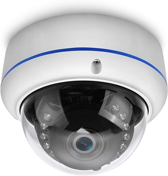 HD 1080P 2MP 180 Degree Surveillance Security Camera Wired Coax Fisheye 1.7mm Lens Super Wide Angle Dome Camera Outdoor 4 in 1 (TVI/AHD/CVI/BNC Real Hybrid Analog CCTV Cameras) IR Night Vision