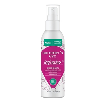 Refresher Mist, Feminine Spray Reduces Odor, Amber Nights, Body Spray for Women, 1.89 Oz Bottle