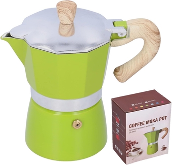 Coffee Maker, Moka Pot 4 Cups Moka Pot Coffee Stovetop Espresso Maker Moka Pot Cuban Coffee Maker for Cappuccino Latte Moka Coffee Pot