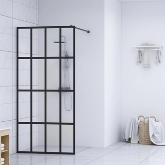 Walk-in Shower Screen Clear Tempered Glass 39.4"x76.8", Shower Door Shower Panel Wall Transparent Glass, Adjustable Bathroom Shower Partition Door Clear Glass Screen Shower Divider