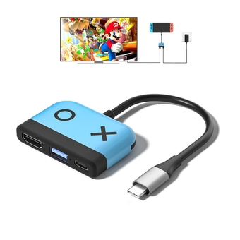 Switch Dock for Nintendo Switch,Portable Dock with HDMI TV USB 3.0 Port and USB C Charging,Compatible with Nintendo Switch Steam Deck MacBook Pro/Air Samsung and More