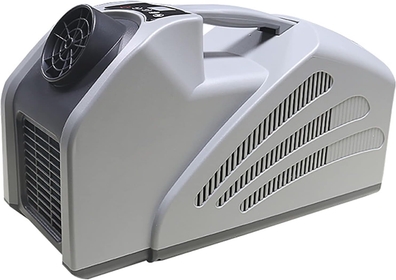 Camping Air Conditioner, 250W Outdoor Air Cooler, 24V DC & 100-240V AC, 3 Fan Speeds, 60°F-86°F, for Camping Tent Room Outdoor RV