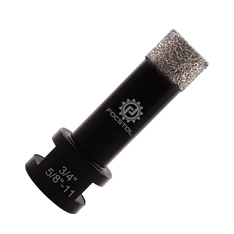 Diamond Core Drill Bit - 3/4''(19mm) Vacuum Brazed Diamond Hole Saw for Porcelain Ceramic Tile Marble Granite Quartz 5/8''-11 Thread