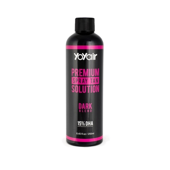 Premium Sunless Spray Tanning Solution, Medium/Dark Blend, 15% DHA, 8OZ, Popular for Use in All Airbrush and HVLP Spray Tan Machine System