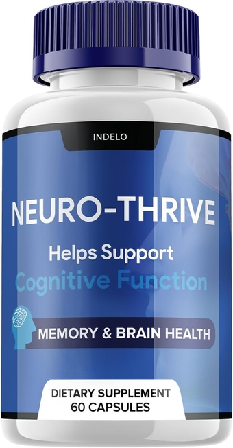 Neuro Thrive Brain Supplement, Neuro Thrive for Memory Formula, Neuro-Thrive PQQ to Reduce The Negative Effects of Brain Fog, Neuro-Thrive Cognitive Function, NeuroThrive Reviews (60 Capsules)
