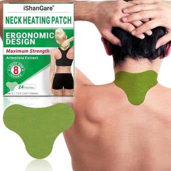 Neck Patches - 24 Count Warming Herbal Plaster Maximum Strength Heat Patches, 8 Hours Deep Heating Extra Strength Joint Soreness Soothing Patch for Neck, Knee, Back, Shoulder