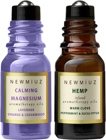 Calming Magnesium Lavender Orange Cedarwood & Ease destress Hemp Peppermint Eucalyptus Clove and Arnica, Pack of 2