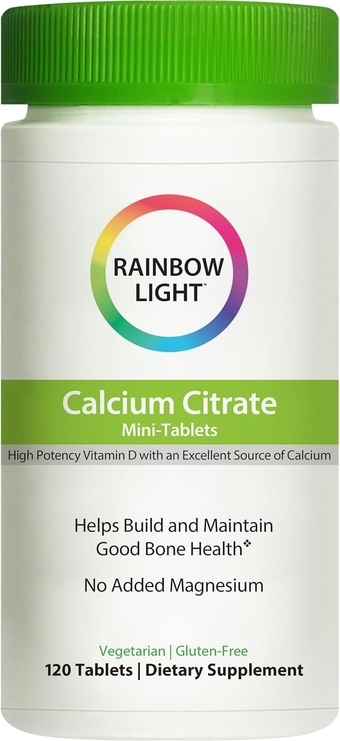 Calcium Citrate Mini-Tablets With Vitamin D, Dietary Supplement Provides High-Potency Bone Health Support, With Calcium and Vitamin D, Vegetarian and Gluten Free, 120 Count