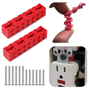 Outlet Spacers for Electrical Box: 48Pcs Electric Outlet Spacers with 12 Outlet Screws, Electrical Extender Outlet Shims Light Switch Spacer