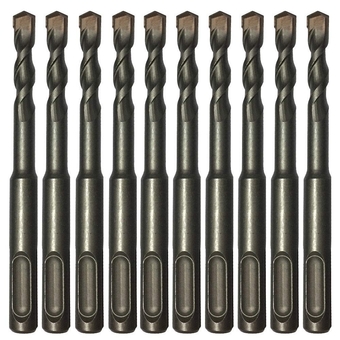 10PC 3/16" X4" Drill Bit Set SDS Plus Rotary Hammer Concrete Masonry Carbide Tip