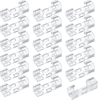 120 Pcs Adhesive Cable Clips, Cable Management Clips, Clear Cable Organizer, Cord Holder, Wire Clips, Sticky Cable Wire Cord Clips Holder for Car Office Home Desktop PC TV Laptop Ethernet Cable