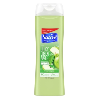 Essentials Body Wash for Hydrated Skin Juicy Green Apple,Paraben Free Body Wash 15 oz