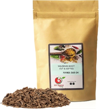 SPICE SHOP Valerian Root – Dried Cut & Sifted Whole Roots (Valeriana officinalis) – Perfect Herbal Tea Blend (8 Ounce)
