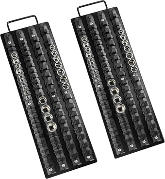 160Pcs ABS Socket Organizer Driver Socket Holder，ABS Tools-Socket Holder，1/4-Inch x 52 Clips，3/8-Inch x 60 Clips, 1/2-Inch x 48 Clips，Premium Quality Socket （2 Pack）
