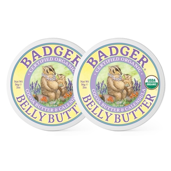 - Belly Butter, Cocoa Butter & Calendula, Certified Organic Belly Butter, Vitamin E Belly Butter, Coconut Oil Belly Butter, Pregnant Belly Butter for Stretched Skin, 2oz - 2-Pack