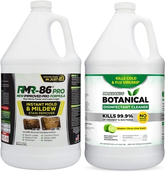 -86 Pro Contractor Grade Mold Stain & Mildew Stain Remover and  Botanical Disinfectant Cleaner Mold Remover Bundle