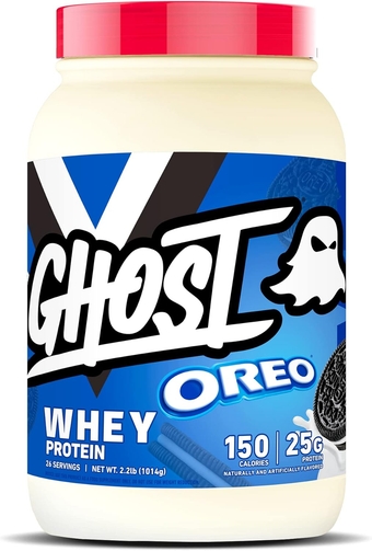 Whey Protein Powder, Oreo - 2LB Tub, 25G of Protein - Cookies & Cream Flavored Isolate, Concentrate & Hydrolyzed Whey Protein Blend - Post Workout Shakes