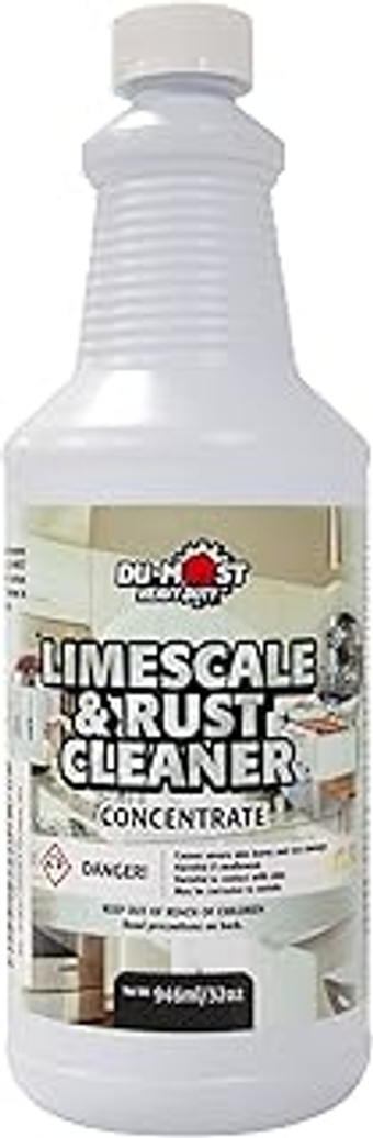 Limescale & Rust Cleaner Concentrate, Heavy Duty Delimer, Descaler, Remover of Hard Water, 32oz