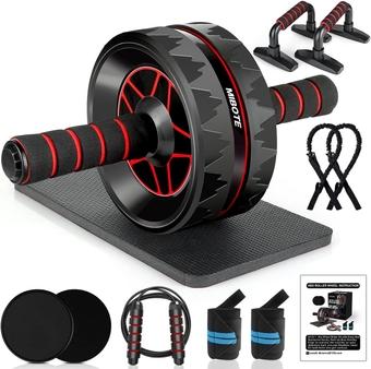 Ab Roller for Abs Workout, Ab Roller Wheel Exercise Equipment for Core Workout, Ab Wheel Roller for Home Gym, Ab Workout Equipment for Abdominal Exercise
