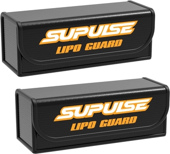 Lipo Safe Bag Fireproof Explosionproof Bag Lipo Battery Bag Lipo Battery Storage Guard Safe Pouch for Charge & Storage（2 pcs）