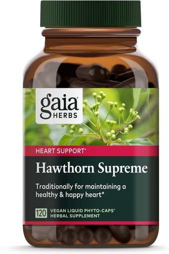 Hawthorn Supreme - Hawthorn Berry Supplement to Support Heart Health - for Use at Every Age and Stage to Sustain and Support The Heart - 120 Vegan Liquid Phyto-Capsules (60-Day Supply)
