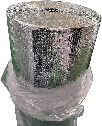 Radiator Insulation Foil Thermal Insulation Roll Radiator Heat Reflector Foil Bubble Aluminum Foil Self-adhesive Energy Saving for Garage, Walls, Floor, Shed, Pipe Wrap V(Size:1 x 30m (3.28 x 98.5ft))