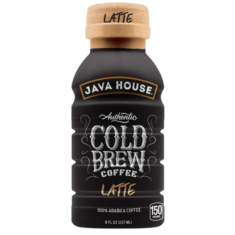 Cold Brew Coffee, Black Unsweetened, 24 Pack of 8oz Bottles, Instand Cold & Iced Coffee (Latte)