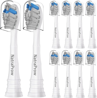 Replacement Toothbrush Heads Compatible with Philips Sonicare 4100&6100,C2 Optimal Plaque Control Brush Head - Bamboo Charcoal Bristle B927A&B by