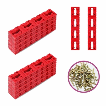 96Pcs Outlet Spacers and 30Pcs Socket Screw, Outlet Spacer Can Fix Socket Sinking, Electrical Outlet Spacer Material is Soft and Not Easy to Break