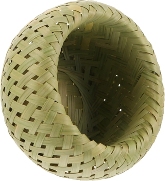 1pc Bamboo Fruit Basket Woven Food Container Handmade Serving Basket Bread Serving Basket Snack Bread 2 Tier Tray Storage Baskets for Shelves Bamboo Basket Wicker Bamboo Tray