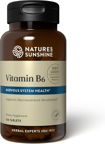 NLMUBR LUCKSIT Nature's Sunshine Vitamin B6 120 Tablets