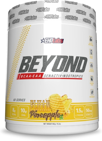 Beyond BCAA Powder Amino Acids Post Workout Recovery - BCAAs Essential Amino Acids EAA Supplements Powder - 10g Amino Acids Supplement for Muscle Recovery, 60 Servings (Fijian Pineapple)