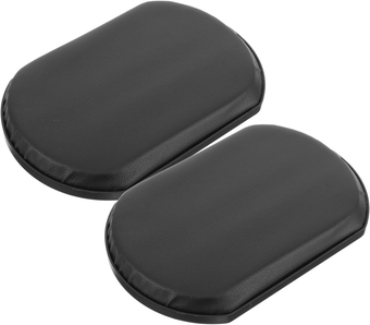 2pcs Wheelchair Leg Rest Cushioned Pad Wheelchair Calf Pad Black Universal Leg Support Pad to Prevent Feet from Slipping Behind Footrest for Manual Wheelchairs Accessories