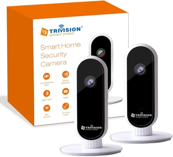 Home Security Camera with Cloud Storage Included, HD 1080P Wi-Fi Pet Camera, Motion Detection, Two-Way Audio for Nanny Pet Dog Monitor, 2PCS
