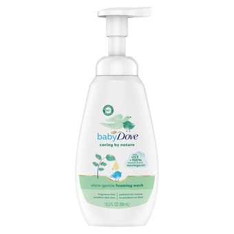 Ultra Gentle Foaming Wash Caring By Nature Cleanse and Nourish ’s Skin Contains Vitamin E and 100% Natural Moringa Oil 13.5 fl oz