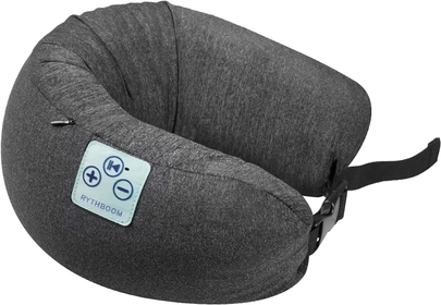 2 in 1 Pillow Speaker, Wireless Bluetooth Headphone with Stereo Sound, Adjustable Portable Neck Pillow for Home Office Flight, Ideal Xmas for Mom, Dad, Women