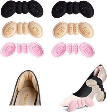 Heel Cushion snugs Inserts Shoe Pads for Loose Shoes Too Big Inserts Grips Liners Heel Blister Protectors for Women Men (2 Thin 1 Thick)