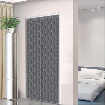 Thermal Protection Curtain for Doors 135x215cm Thermal Door Curtain Thermal Curtain Windproof Living Room Kitchen Hallway Door Curtains Winter Cold Protection Door Grille