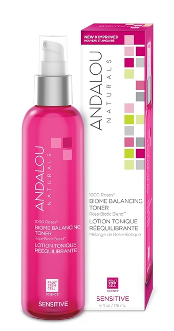 Toner, 1000 Roses Biome Balancing Facial Toner, Refreshing & Gentle on Sensitive Skin, Rose-Biotic Blend to Help Protect & Strengthen Skin Barrier, 6 Fl Oz Spray