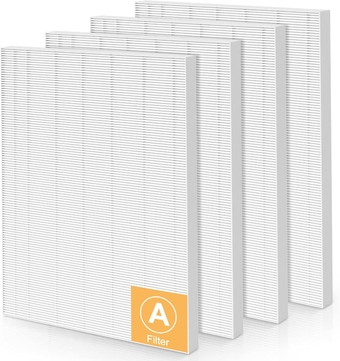 115115 Replacement Filters A for Winix PlasmaWave C535, 5300-2, 6300-2, 5300, 6300, P300, AM90, 9000, 5000, 5000B, C909, 9800 Air Purifier, 4 x True HEPA Size 21 Filter