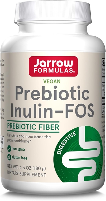 Prebiotic Inulin FOS - 180g - Promotes Beneficial Bacteria - Soluble Prebiotic Fiber Supplement - Promote Gut and Overall Health - Approx. 47 Servings