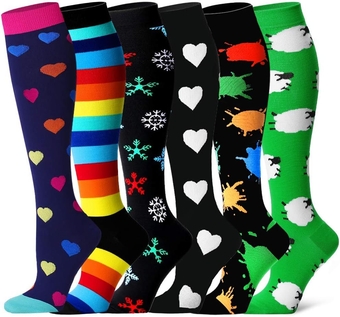 Copper Compression Socks for Men & Women 15-20mmHg-Best Compression Socks Women Pregnancy for Running,Athletic,Medical,Pregnancy and Travel
