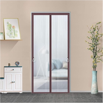 Magnetic Screen Door Cover Transparent Thermal Insulated Door Curtain Hands Free,Auto-Close Door Screen Magnetic Closure Privacy Temporary Door,Pet/Kids Friendly Door Blanket for Air Conditioner Room